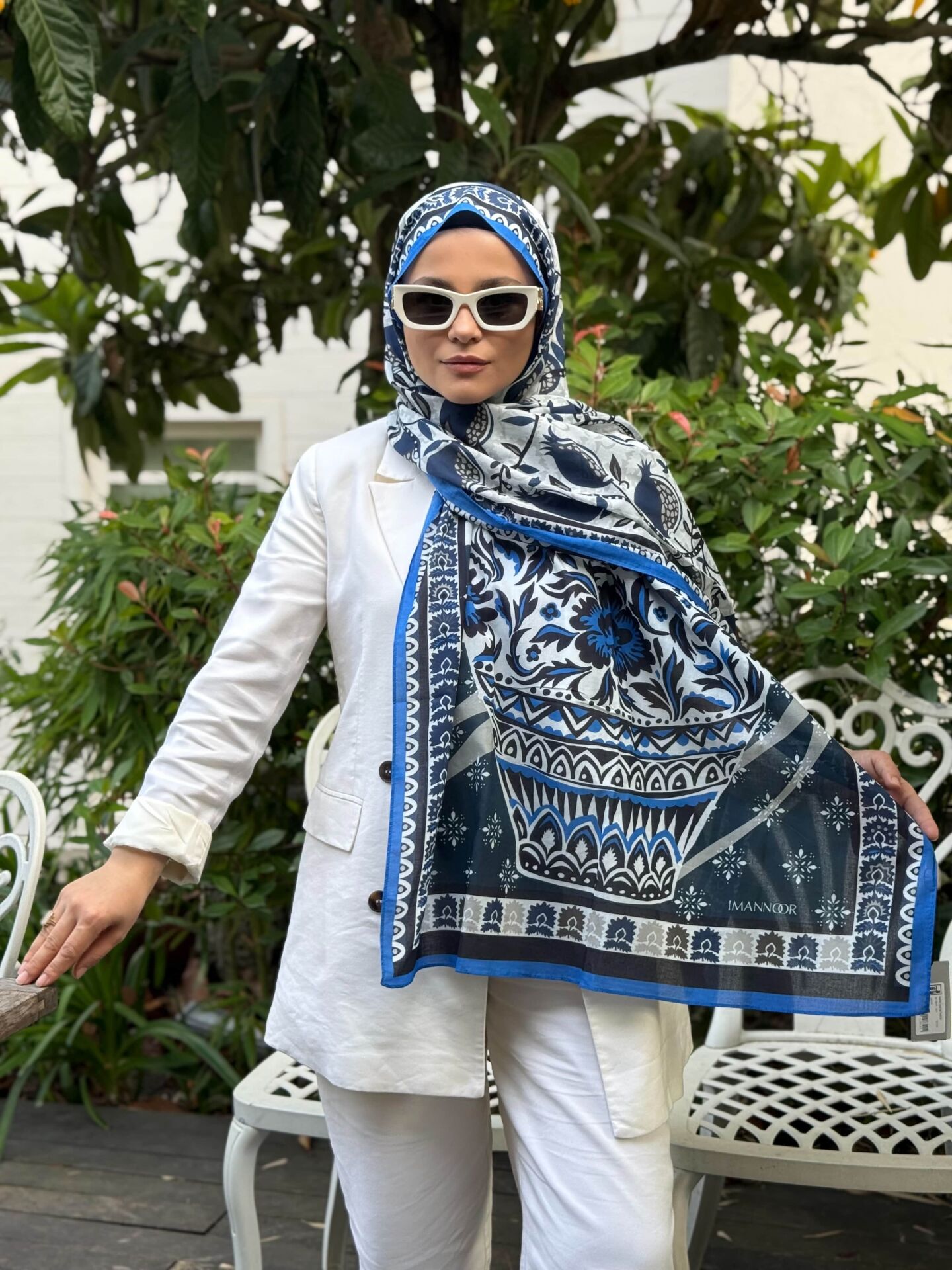 İMANNOOR DESENLİ PAMUK ŞAL
