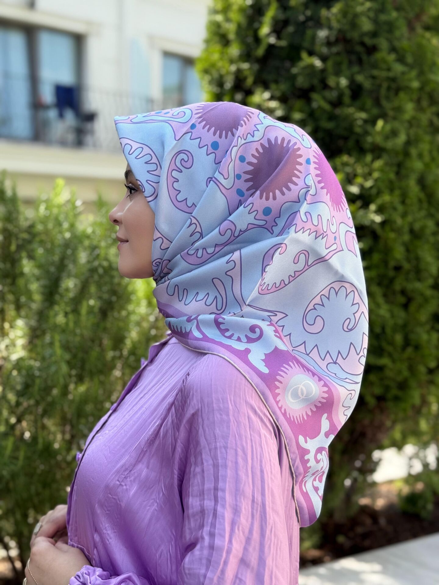 İMANNOOR TWİLL İPEK EŞARP ÇİFT TARAFLI