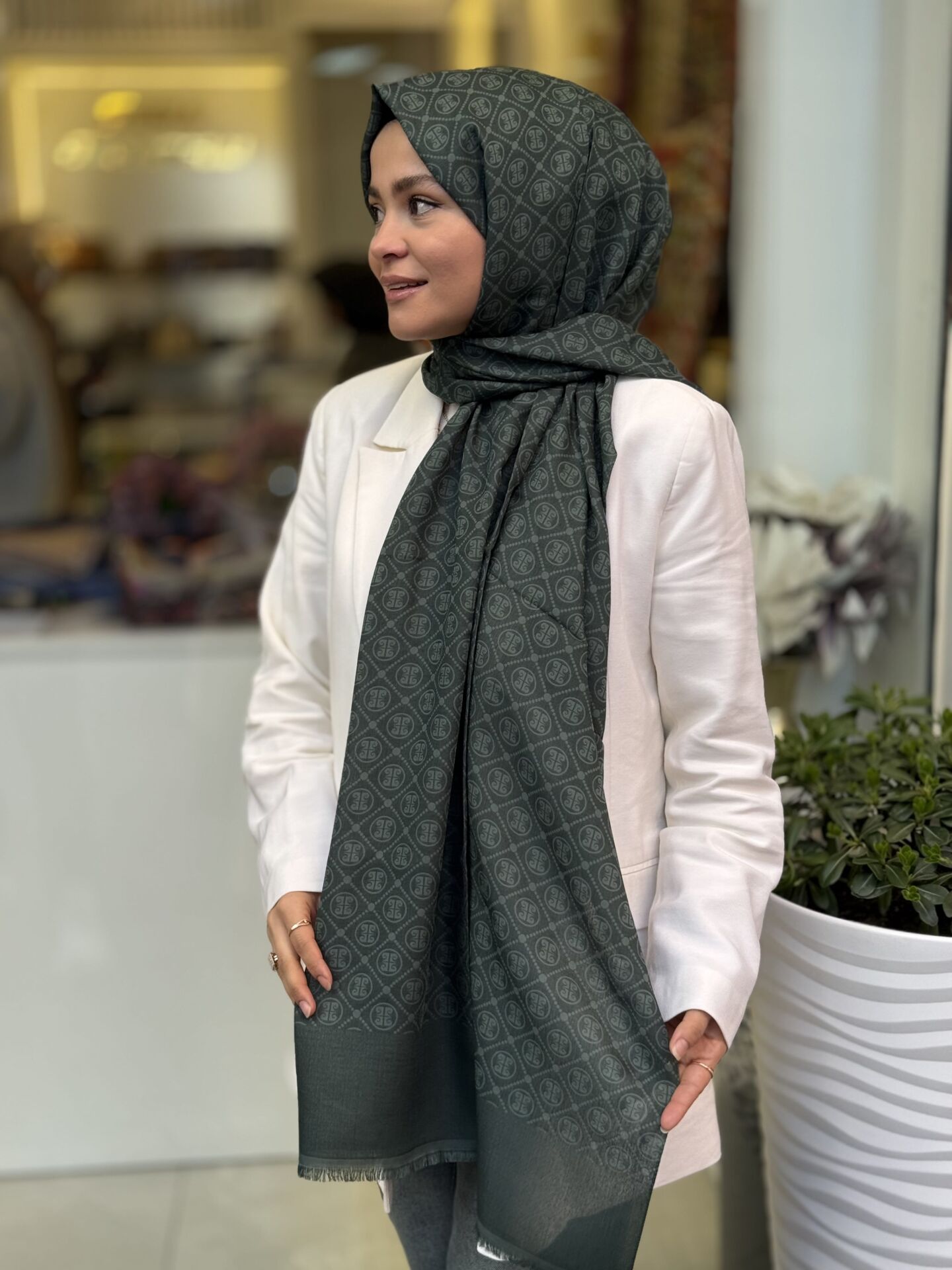 PİERRE CARDİN ELEGANCE MONOGRAM ŞAL