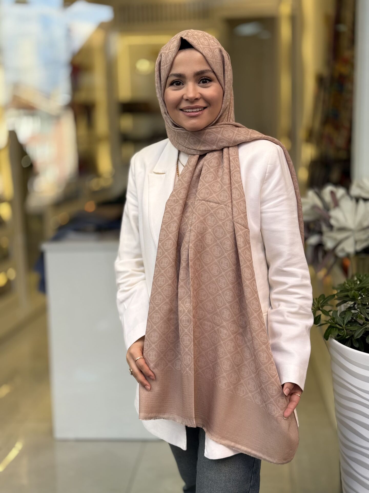 PİERRE CARDİN ELEGANCE MONOGRAM ŞAL
