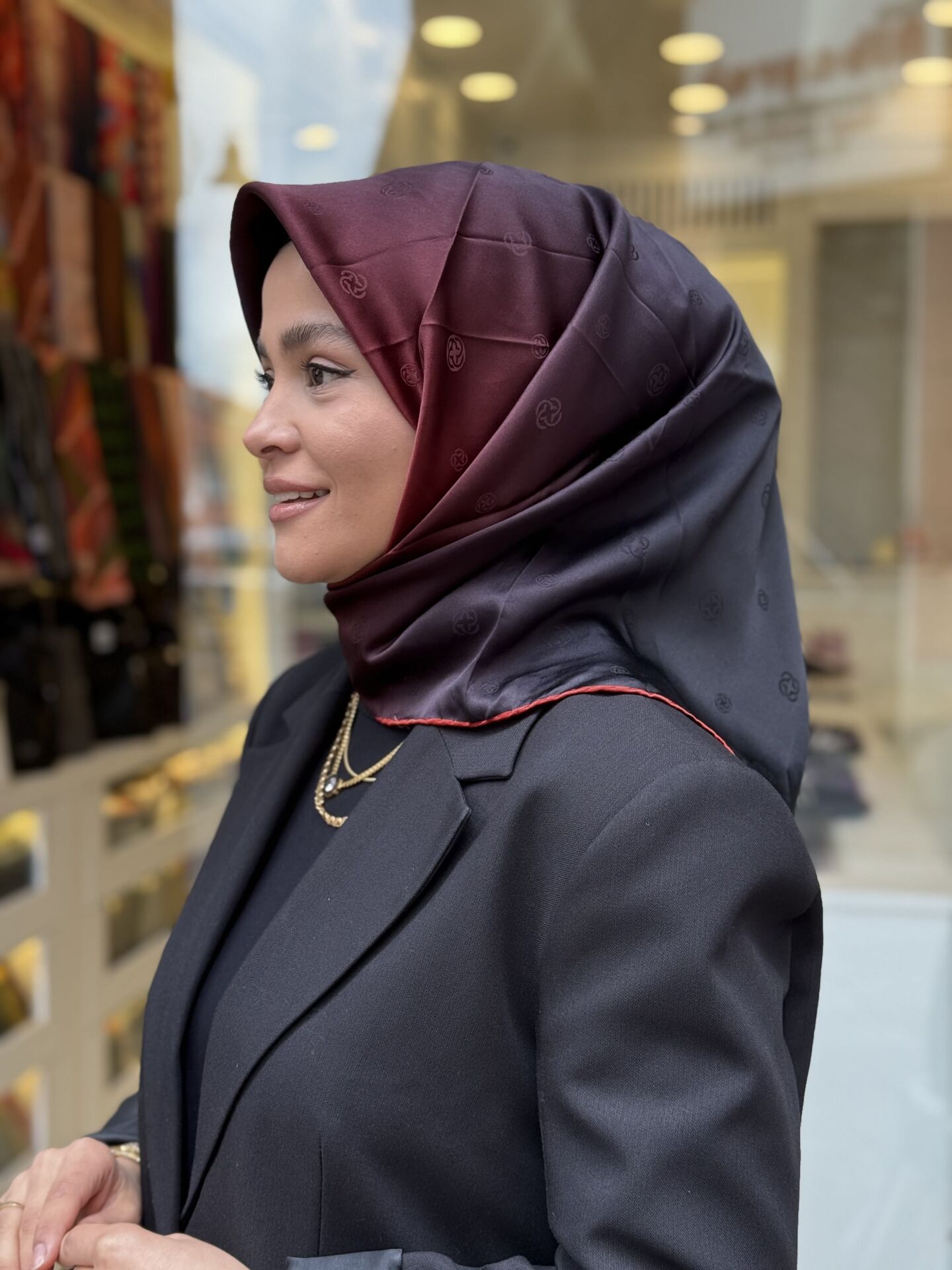AKER SURA İPEK EŞARP DEGRADE