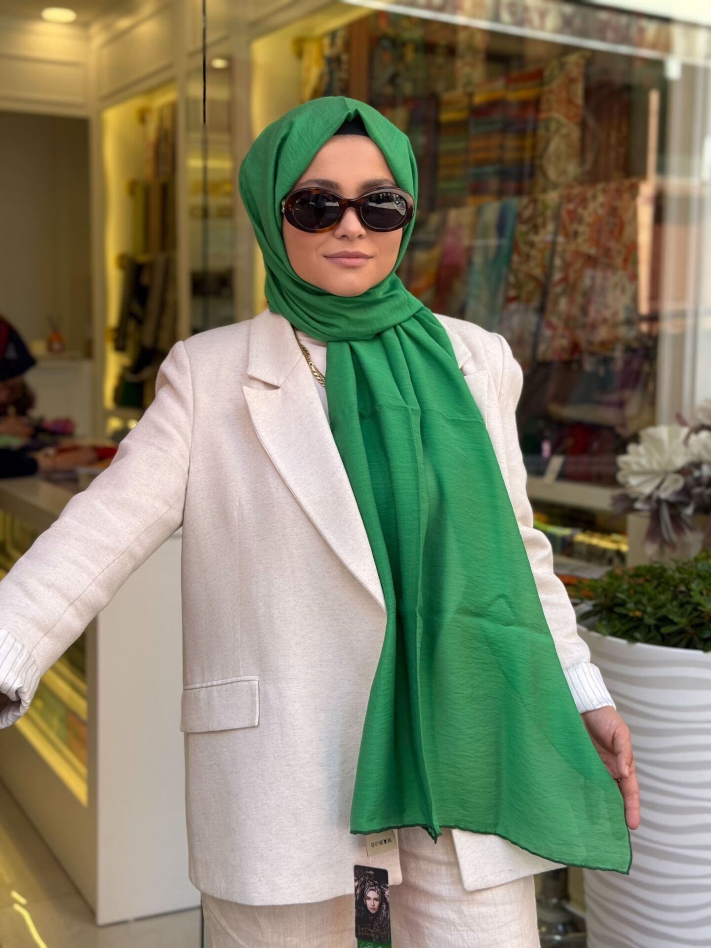 LA BOUTİQUE YAZ SERİNLİĞİ ŞAL 70X190