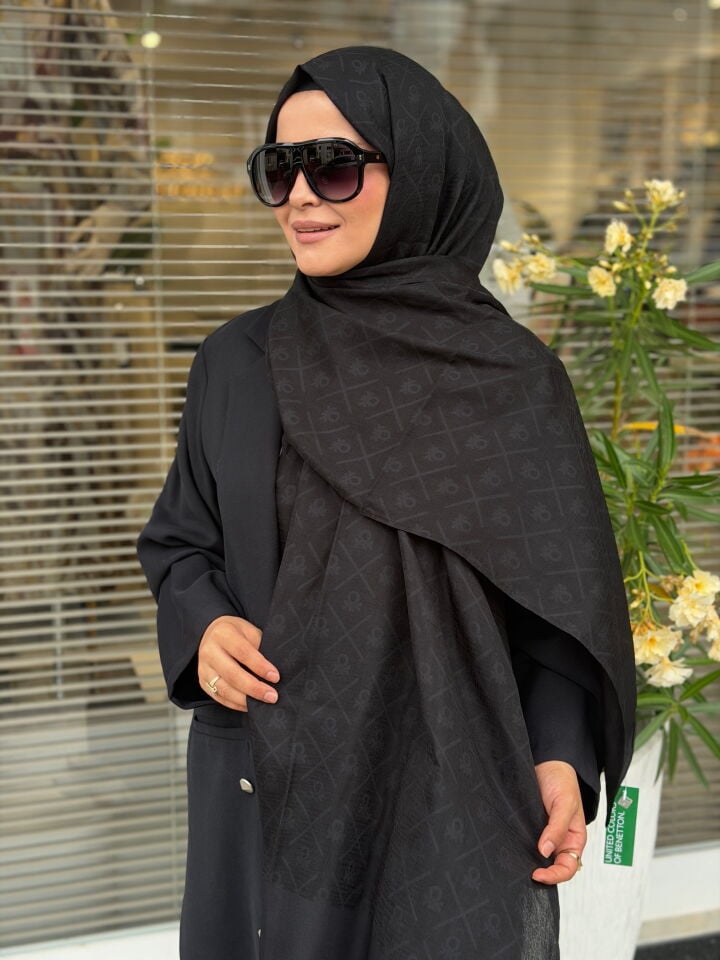 BENETTON ELEGANTE DOS ŞAL SİYAH