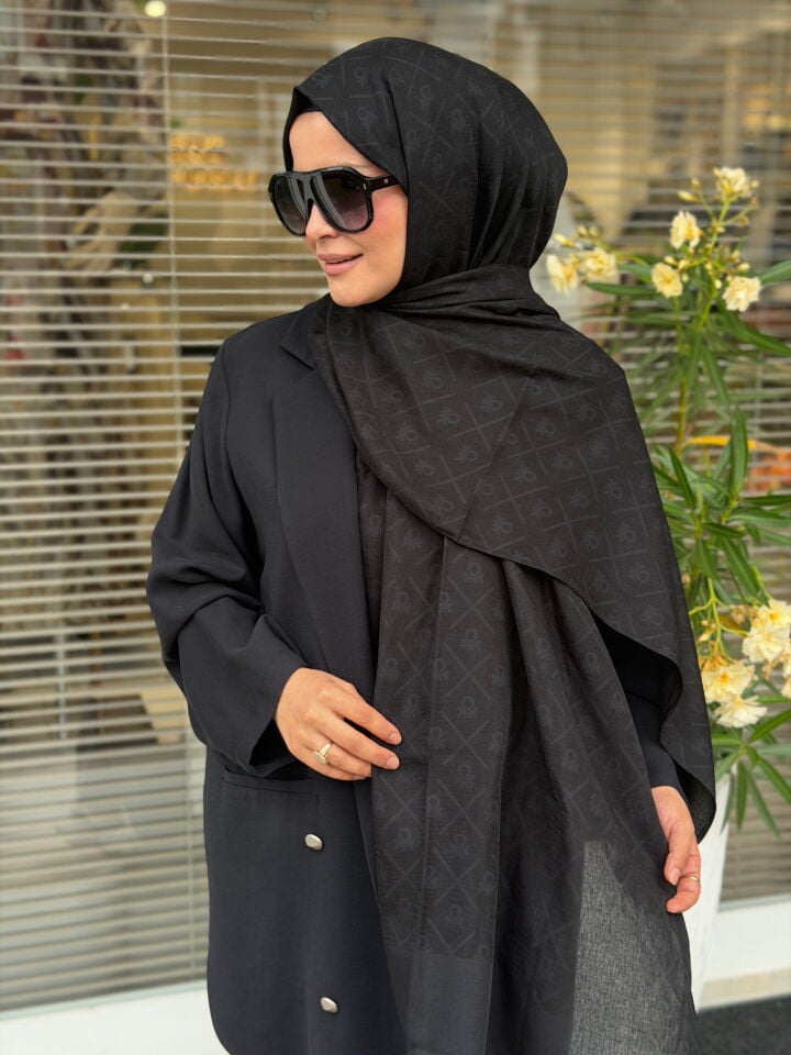 BENETTON ELEGANTE DOS ŞAL SİYAH