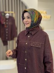 YAQA TASARIM KOT GÖMLEK BORDO