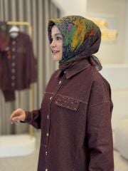 YAQA TASARIM KOT GÖMLEK BORDO