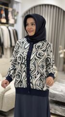 TIĞ TRİKO GÜL DESENLİ SATEN ETEKLİ TAKIM