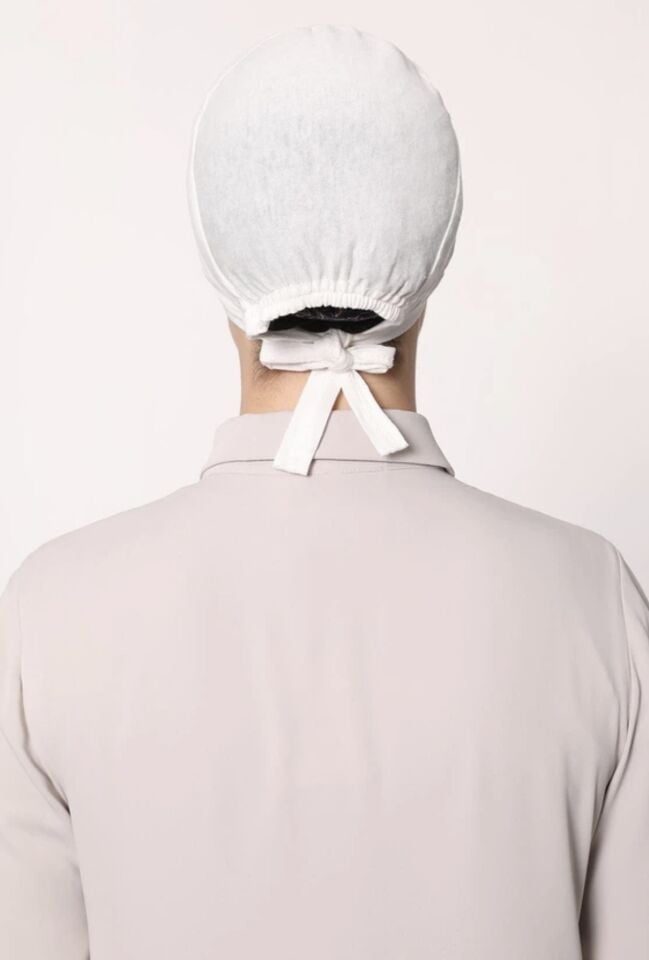 Penye Dikişli Bone BEYAZ