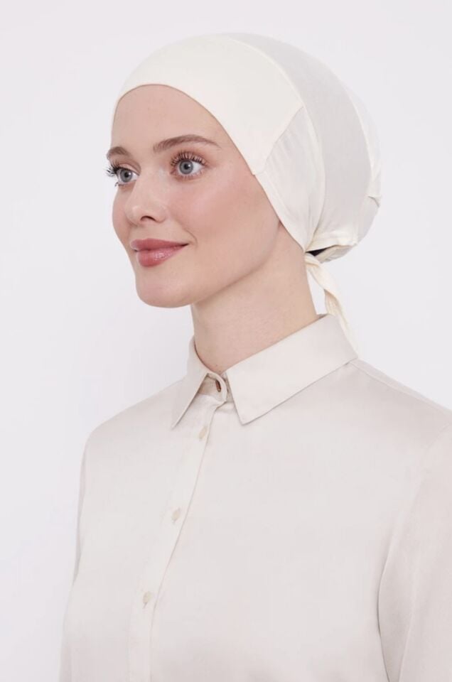 Penye Dikişsiz Bone EKRU