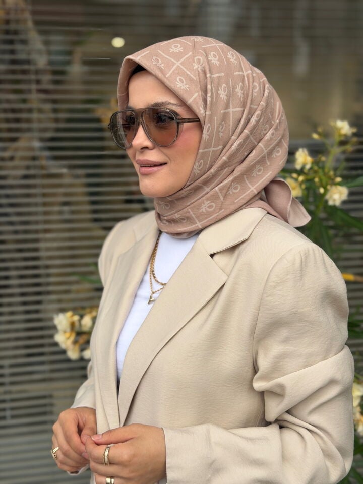 BENETTON ELEGANTE DOS EŞARP VİZON