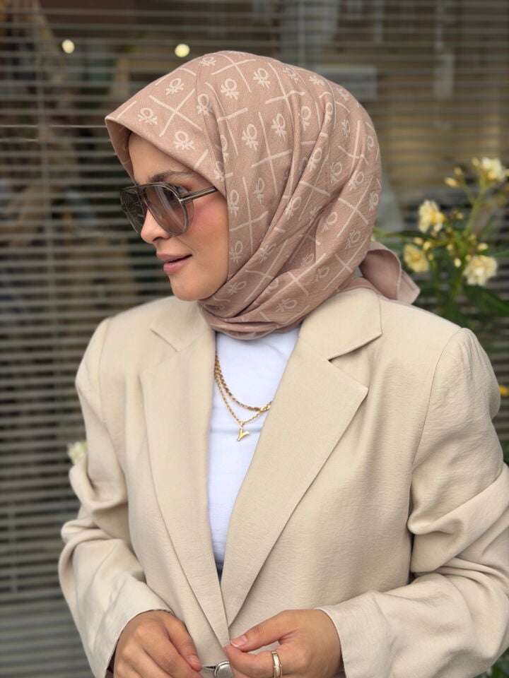 BENETTON ELEGANTE DOS EŞARP VİZON