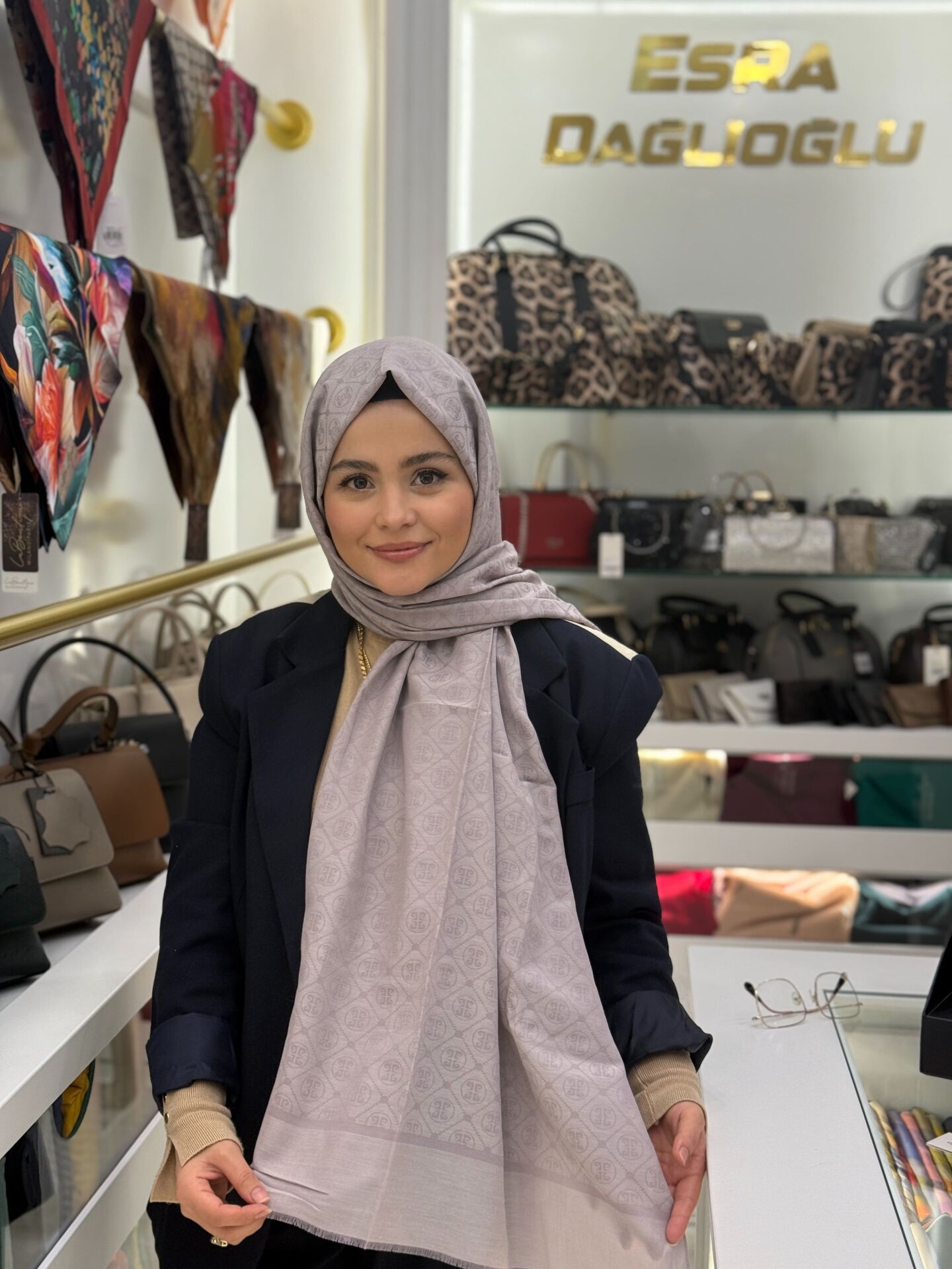 PİERRE CARDİN MONOGRAM PAMUK ŞAL