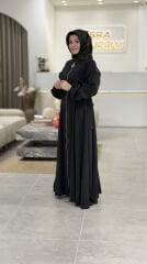 YAQA FERMUARLI FERACE SİYAH