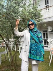 İMANNOOR DESENLİ PAMUK ŞAL