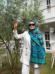 İMANNOOR DESENLİ PAMUK ŞAL