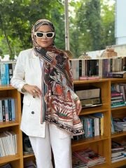 İMANNOOR DESENLİ PAMUK İPEK ŞAL