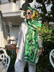 İMANNOOR DESENLİ PAMUK ŞAL