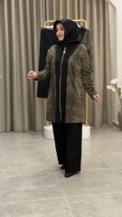 ARMİNE TREND LEOPAR KAP PANTOLONLU TAKIM