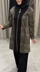 ARMİNE TREND LEOPAR KAP PANTOLONLU TAKIM