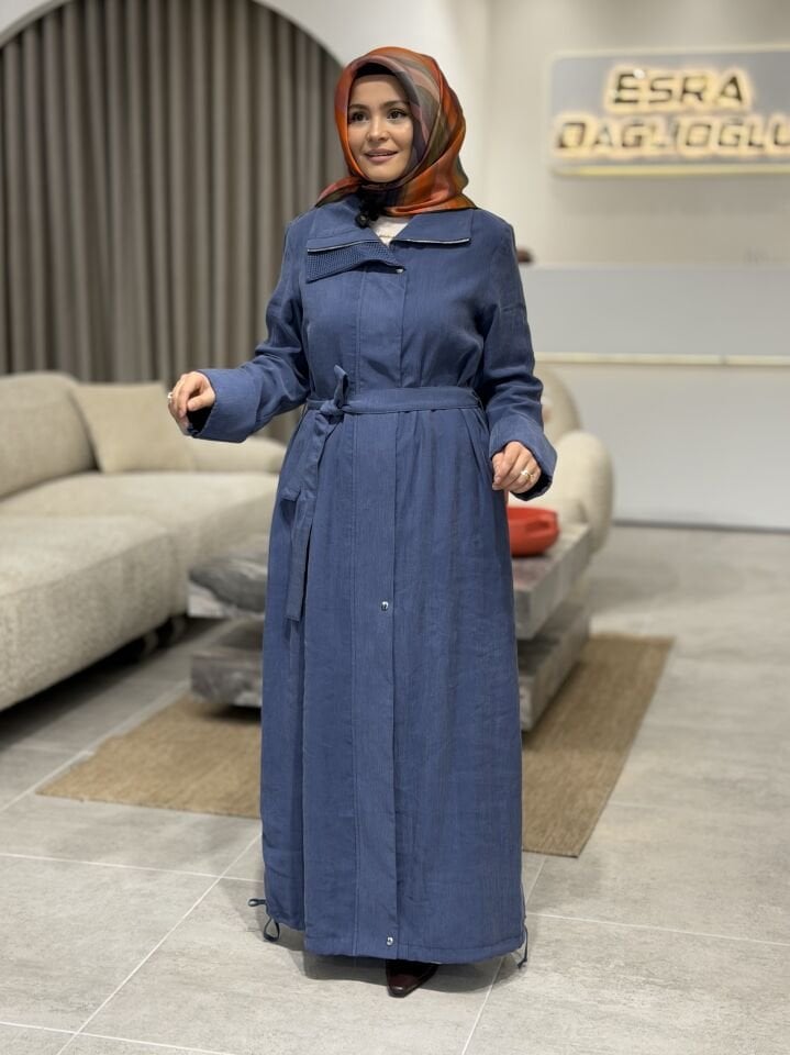 ARMİNE İPEK CUPRA KAP LACİVERT