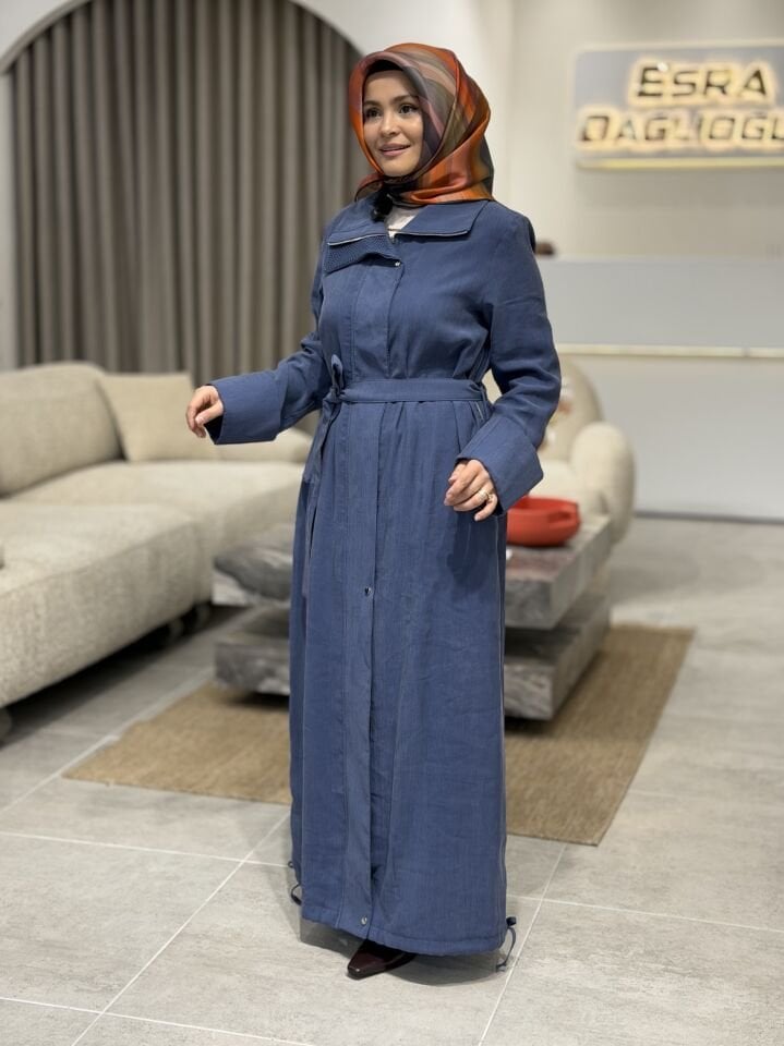 ARMİNE İPEK CUPRA KAP LACİVERT