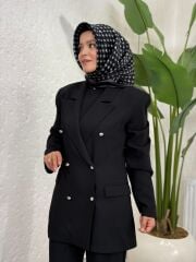 İTHAL CEKETLİ TAKIM SİYAH