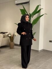 İTHAL CEKETLİ TAKIM SİYAH