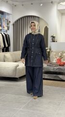 YAQA DENİM TASARIM TAKIM LACİVERT