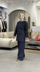 YAQA DENİM TASARIM TAKIM LACİVERT