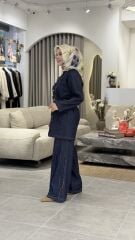 YAQA DENİM TASARIM TAKIM LACİVERT