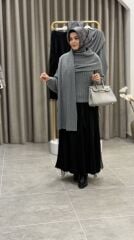 TIĞ TRİKO SAÇ ÖRGÜ ŞAL DETAYLI KAZAK