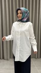 TIĞ TRİKO POPLİN GÖMLEK BEYAZ