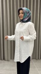 TIĞ TRİKO POPLİN GÖMLEK BEYAZ