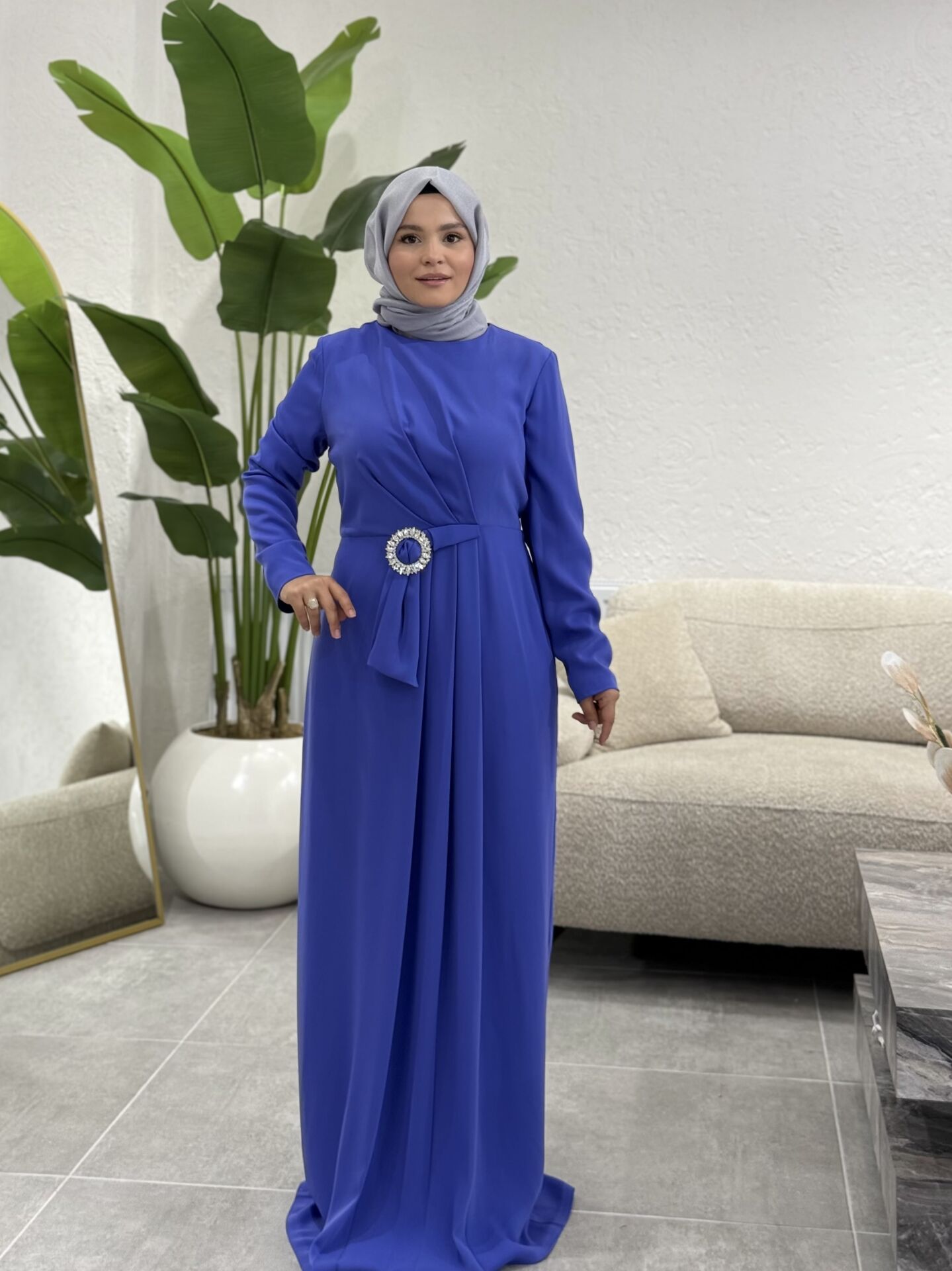 İTHAL KREP ELBİSE VERİPERİ