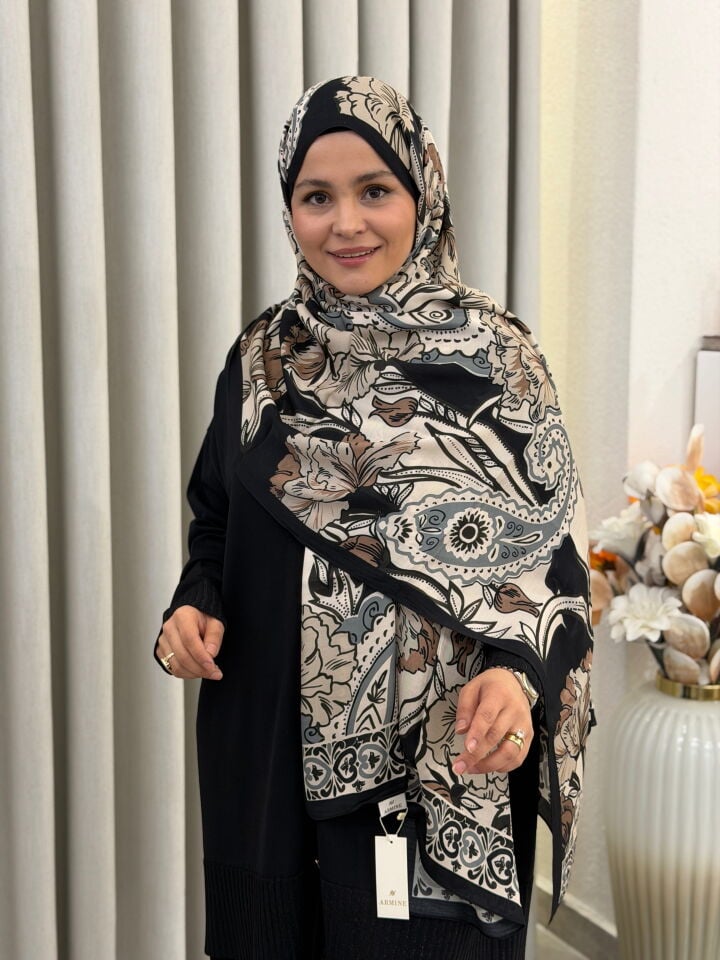 ARMİNE PURE FLOŞ VİSKON ŞAL 75X200