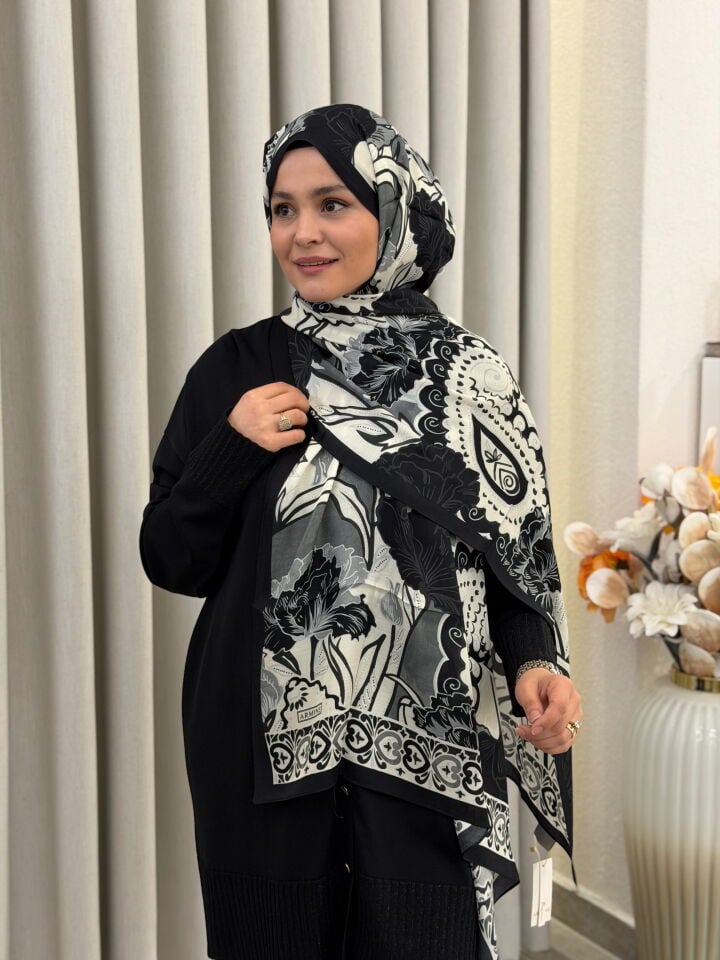 ARMİNE PURE FLOŞ VİSKON ŞAL 75X200