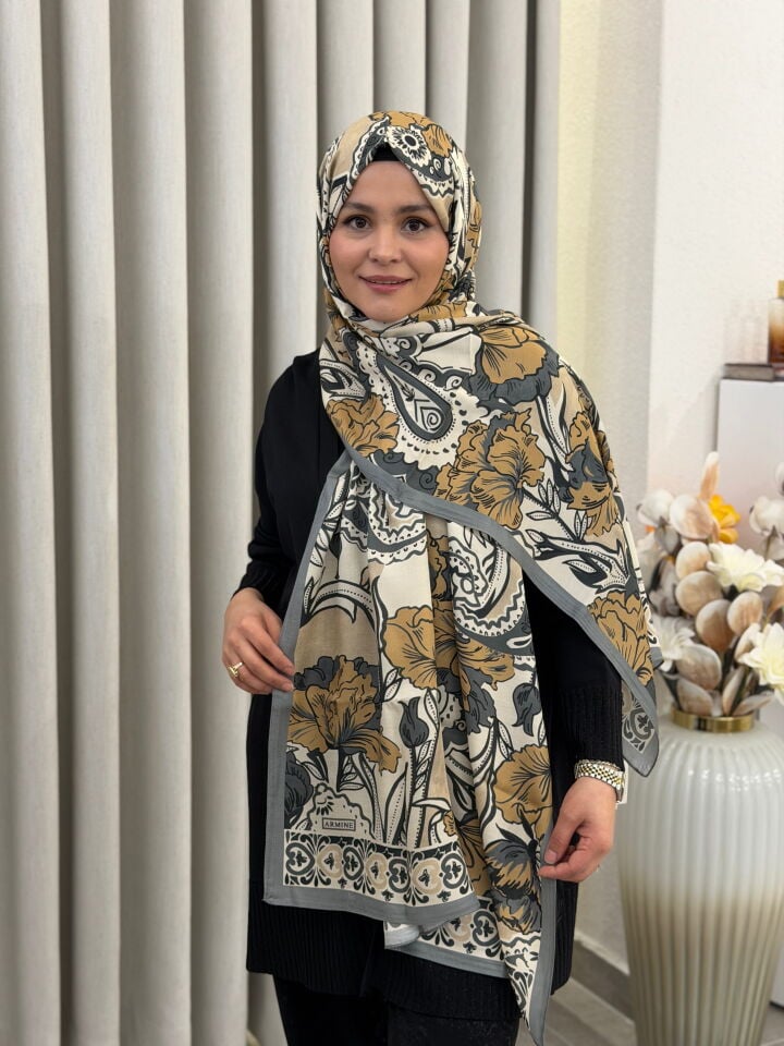 ARMİNE PURE FLOŞ VİSKON ŞAL 75X200