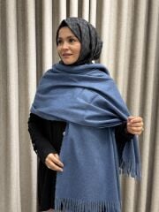 OMUZ ŞALI KOT MAVİ