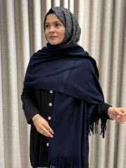 OMUZ ŞALI LACİVERT