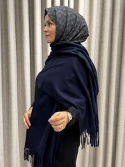 OMUZ ŞALI LACİVERT