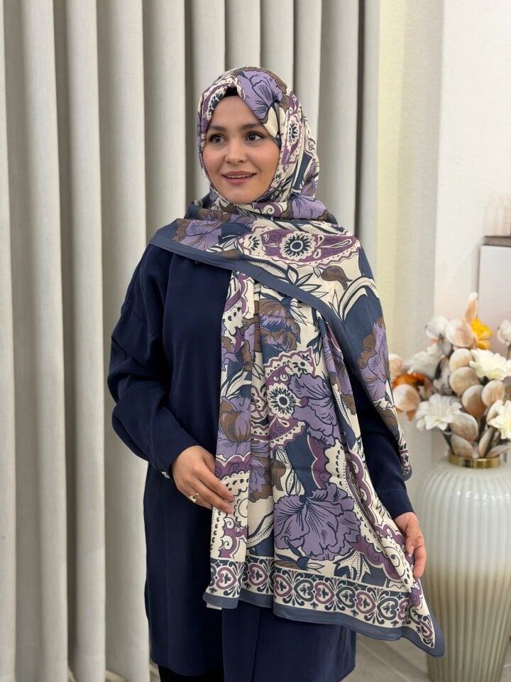 ARMİNE PURE FLOŞ VİSKON ŞAL 75X200