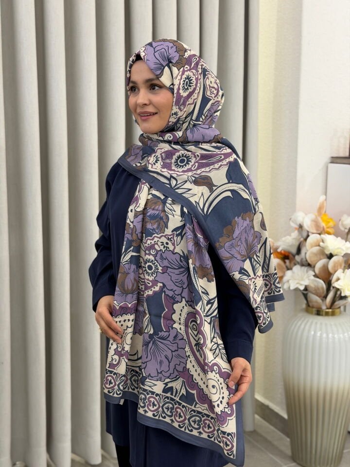 ARMİNE PURE FLOŞ VİSKON ŞAL 75X200