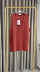 TIĞ TRİKO ÇELİK ÖRME V YAKA SÜVETER SOMON