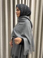 TAŞLI OMUZ ŞALI FÜME