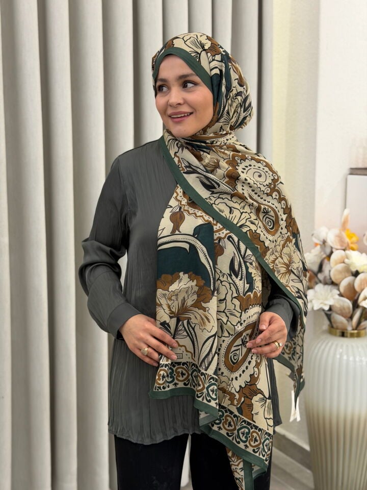 ARMİNE PURE FLOŞ VİSKON ŞAL 75X200