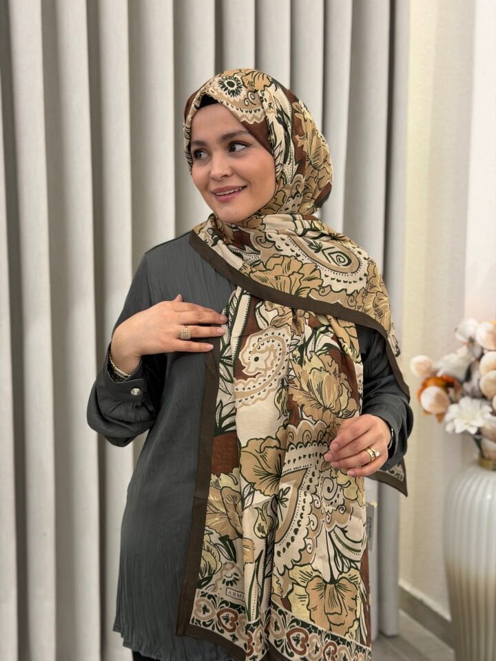 ARMİNE PURE FLOŞ VİSKON ŞAL 75X200