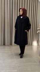 TIĞ TRİKO TRİKO KOMBİNLİ ÖNDEN ÇITLI KABAN SİYAH