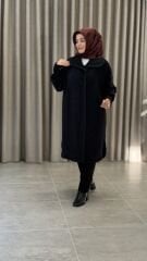 TIĞ TRİKO TRİKO KOMBİNLİ ÖNDEN ÇITLI KABAN SİYAH