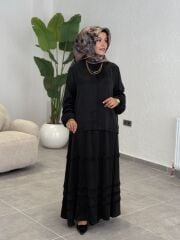 ESRA DAĞLIOĞLU İPEK DOKUMA CUPRA TAKIM SİYAH