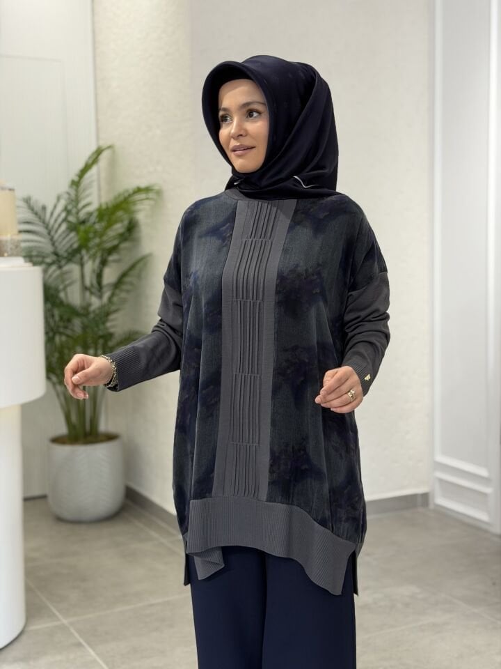 KADO İPEK CUPRA BLUZ GRİ